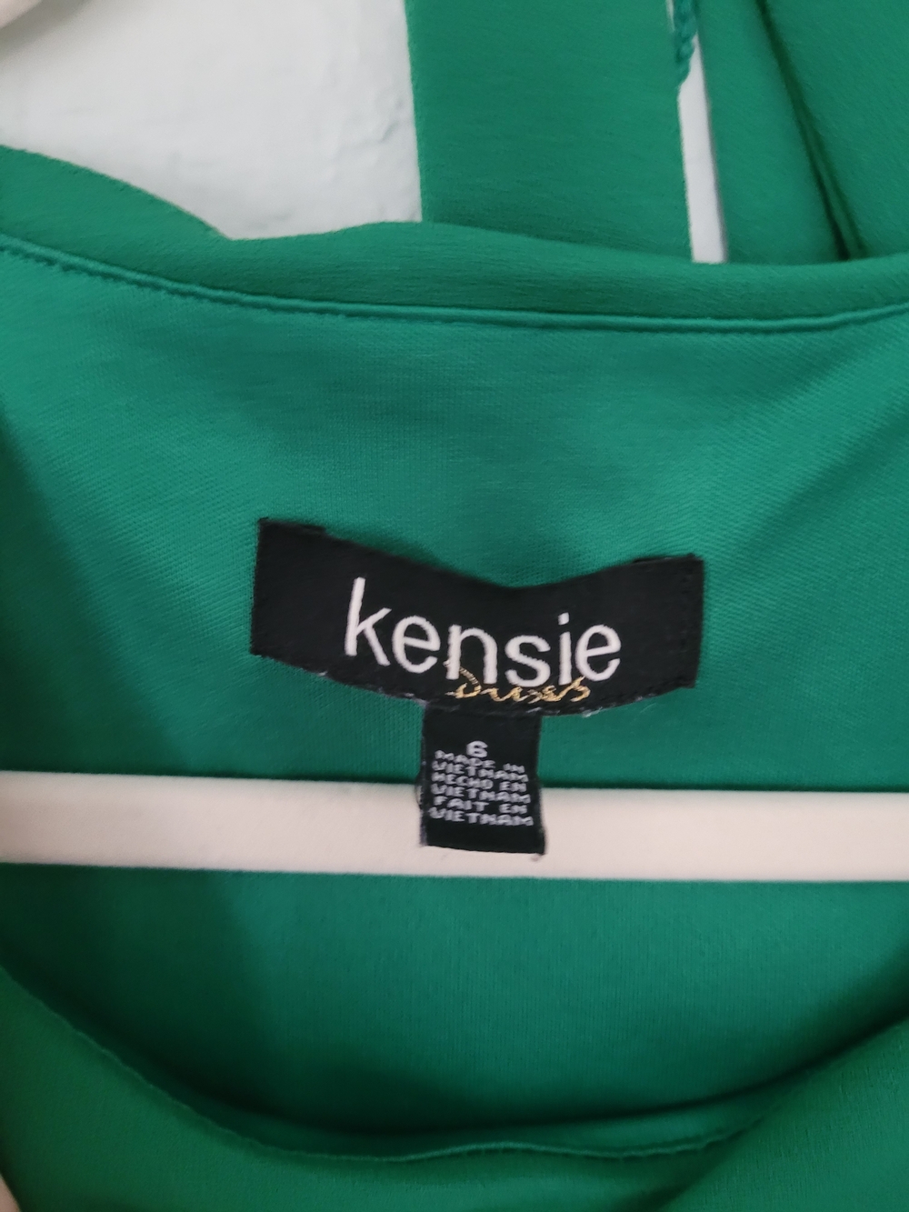 Emerald Green Blouson Midi Dress - Kensie - Size 6 - Picture 4 of 4